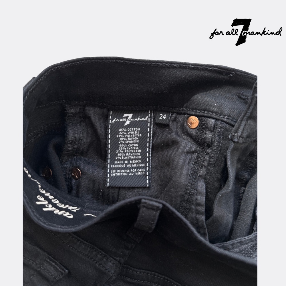 7 For All Mankind Women’s Gwenevere Ankle Skinny Mid Rise Jeans – Size 24 – B - Picture 7 of 8